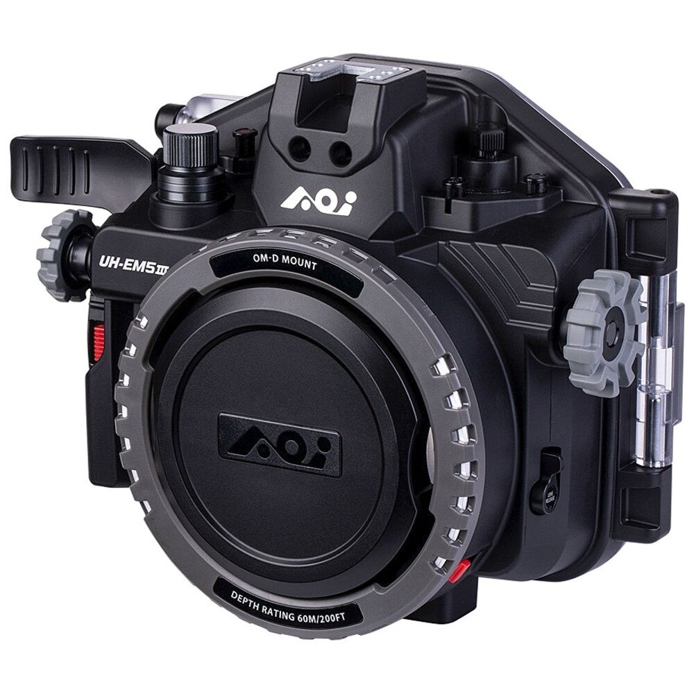 AOI OM System OM-5 & Olympus OM-D E-M5 III Underwater Housing UH-EM5III