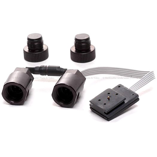 Aquatica Nikonos double connectors (2/2 pins) with Canon type hot shoe (2)