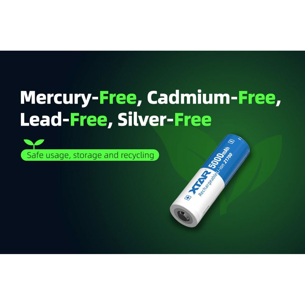 マリマリ XTAR 21700HP 5000mAh 25A Li-Ion Rechargeable Battery