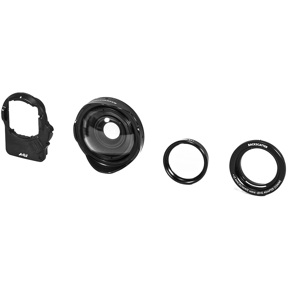 Backscatter Sharp Wide Lens Pro, +15 MacroMate Mini Lens, & QRS-02