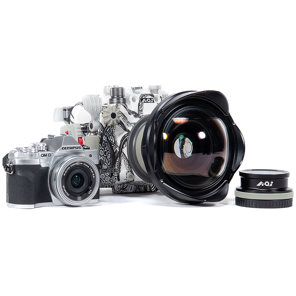 Olympus OM-D E-M10 IV Camera & 14-42mm EZ Lens Kit with Backscatter Octo  Underwater Housing & Compact Lens Package