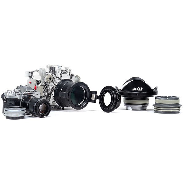 Olympus OM-D E-M10 IV Camera & 14-42mm EZ Lens Kit with Backscatter Octo Underwater Housing & Most Versatile Lens Package