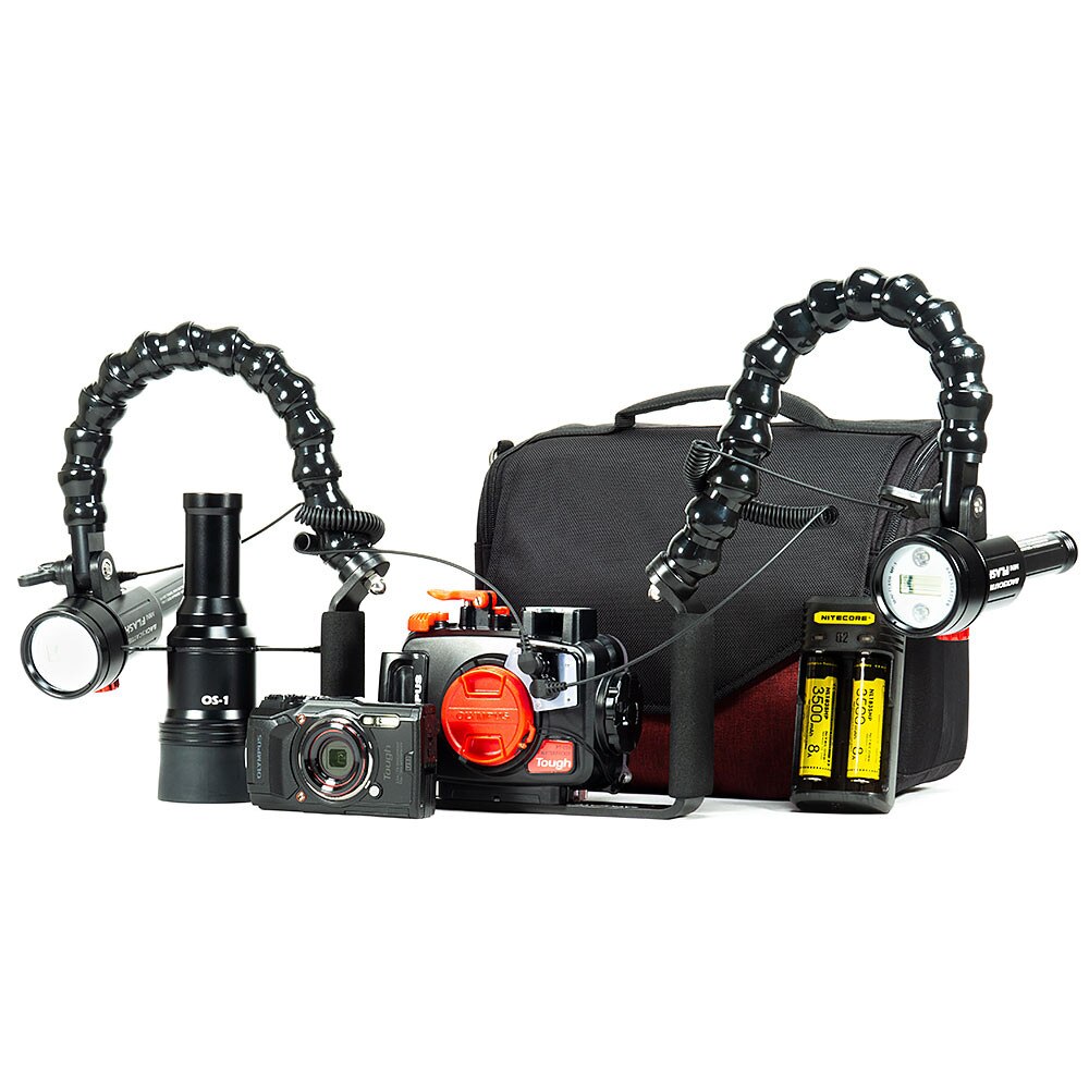 Olympus TG6, PT059 Housing & Backscatter Mini Flash MF1 Underwater