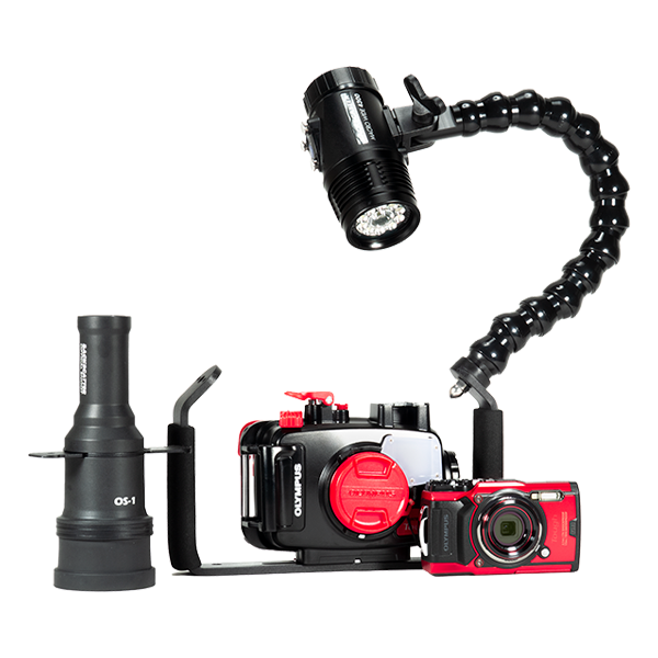 OM System TG-7, Macro Wide 4300, & Snoot Underwater Video Package