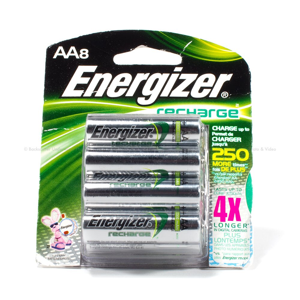 8 X AA NiMH Rechargeable Batteries (800 MAh