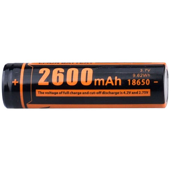 Fitorch RC260 18650 2600mAh 3.7V Protected Li-ion Flat Top Battery