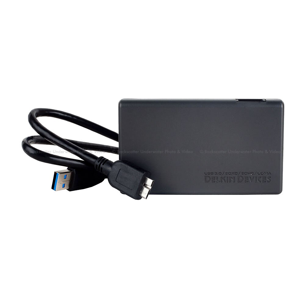 Delkin Lettore Di Schede Di Memoria Universale USB 3.0 - Veloce 5 Gbps, Plug & Play, Compatibile CF/SDHC/SDXC