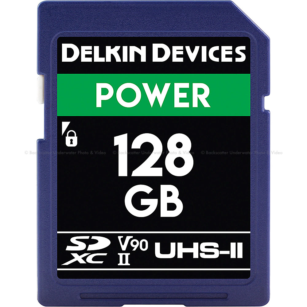 Delkin 128GB Power 2000X SDHC UHS-II V90 Memory Card