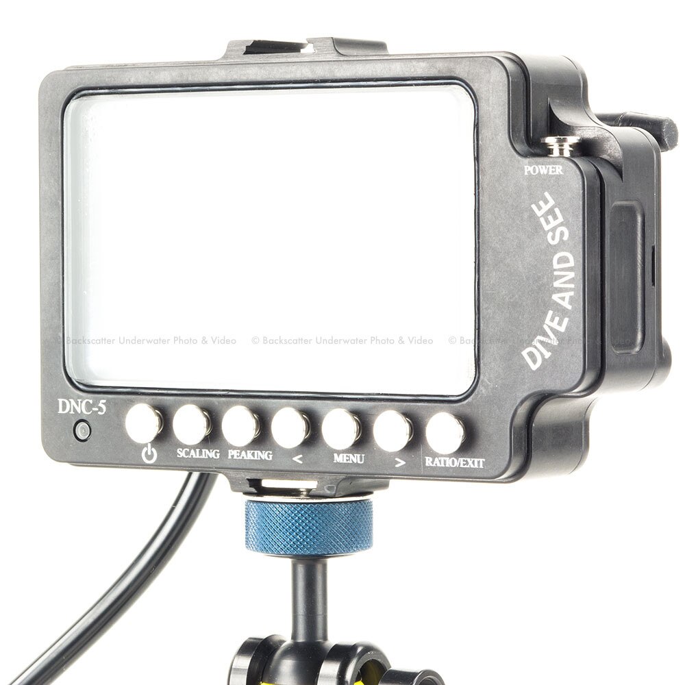 Dive & See DNC-5 5 inch Underwater monitor with HDMI Input and Peaking focus