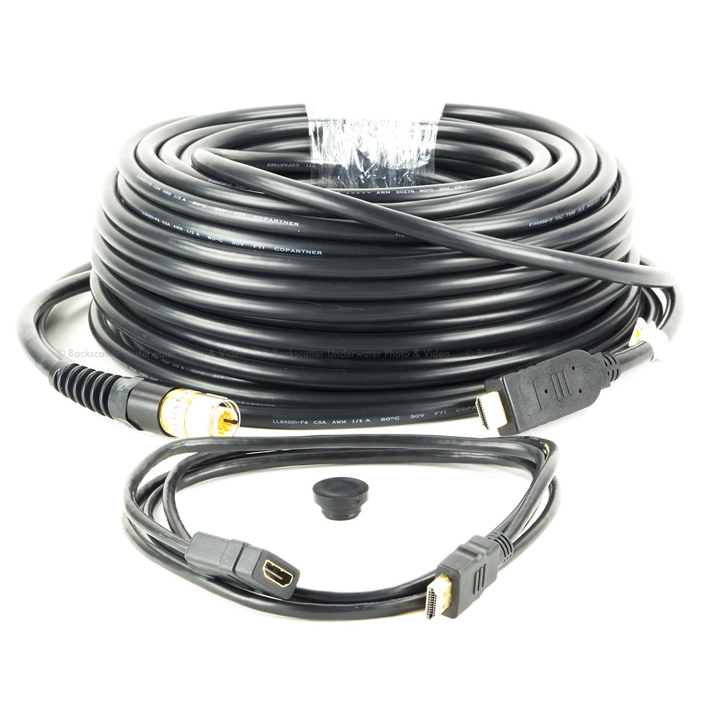 Dive & See EC-14A 14 / 4 underwater cable with DNC male and HDMI type A connectors