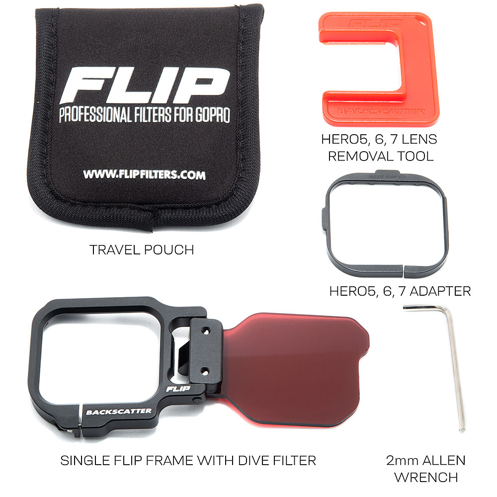 FLIP11 One Filter Kit with DIVE Filter for GoPro HERO 5, 6 FLIP11 One Filter Kit with DIVE Filter for GoPro HERO 5, 6