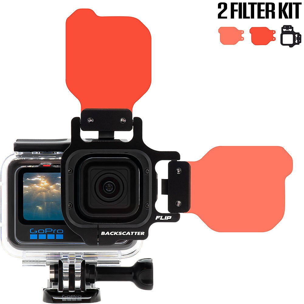 FLIP10+ Two Filter Kit with DIVE & DEEP Filters for GoPro HERO 5, 6, 7, 8, 9, 10, 11