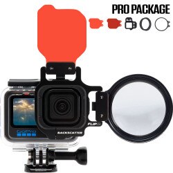 FLIP12 Pro Package with DIVE & DEEP Filters & +15 MacroMate Mini Lens for GoPro HERO 5, 6, 7, 8, 9, 10, 11, 12