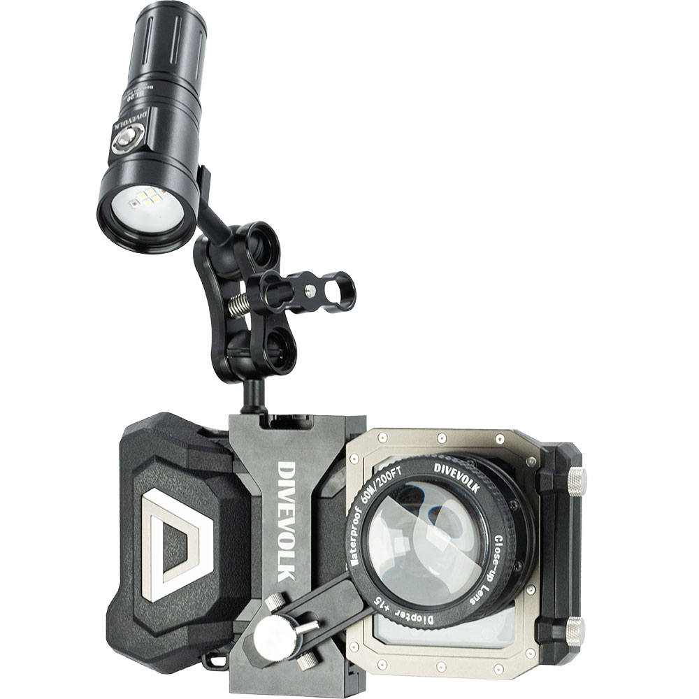 DiveVolk Expansion Clamp with 67mm Lens Adapter