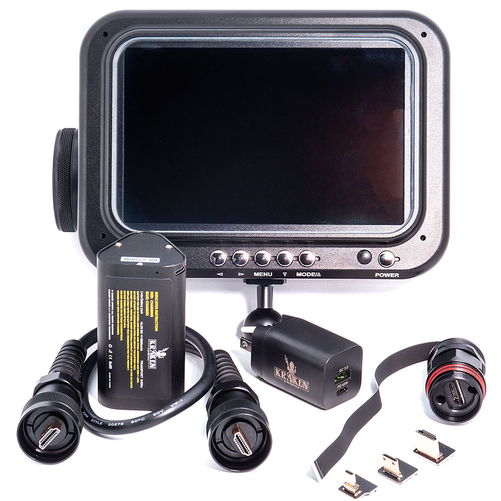 Kraken 7-inch Ultra Bright Underwater Monitor KRM07-2200 - Backscatter