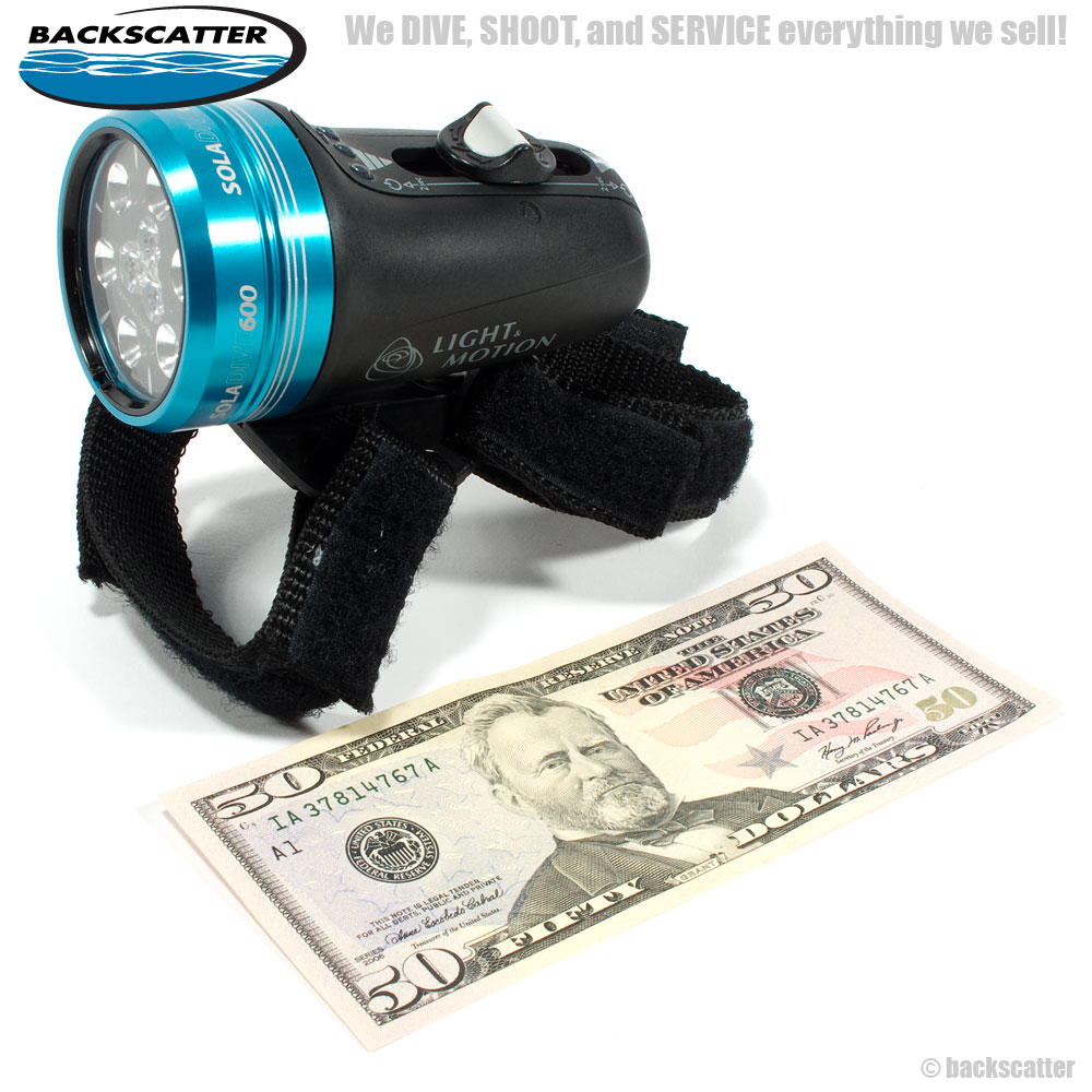 Light & Motion Sola 6 00 Dive Light w/ hand strap