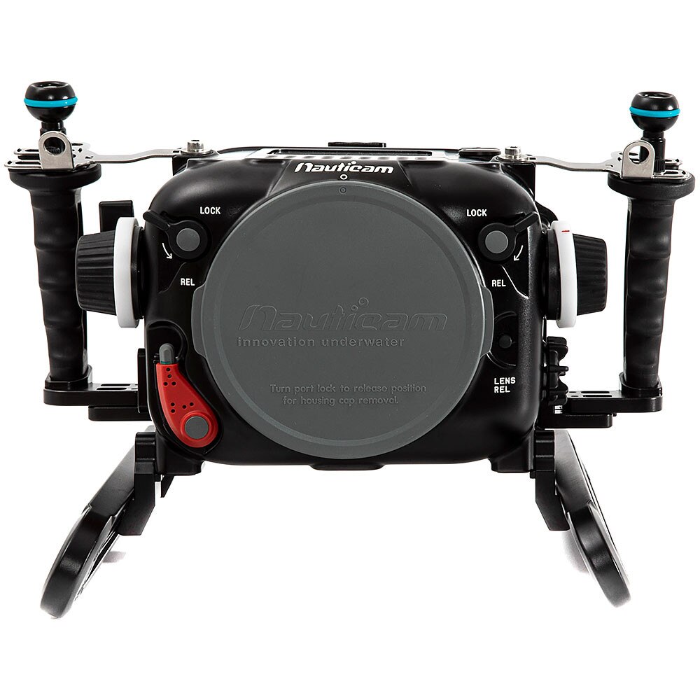 Nauticam Red Komodo 6K Underwater Cinema Housing - Shinobi Monitor Back Version