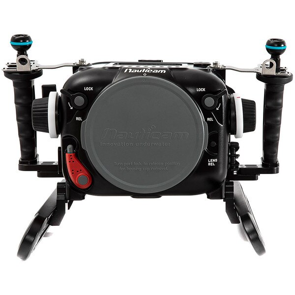 Nauticam Red Komodo 6K Underwater Cinema Housing - Shinobi Monitor Back Version