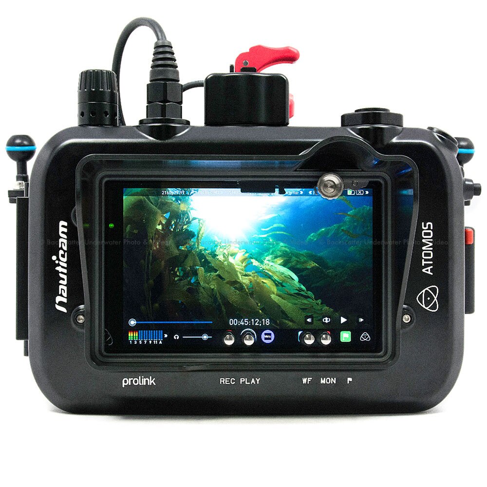 Nauticam NA-SHOGUN Underwater Housing for Atomos Shogun & Ninja Assassin  10-Bit 4K SDI/HDMI External Recorder and 7 inch Monitor