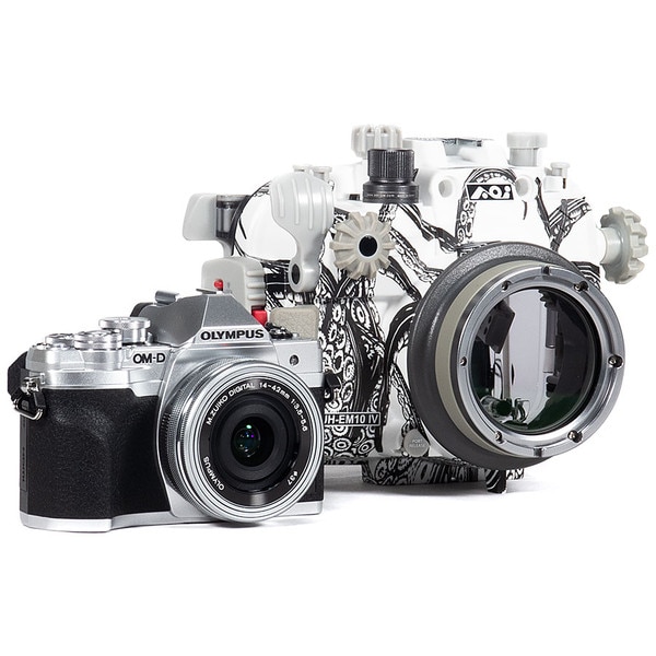 Olympus OM-D E-M10 IV Camera & 14-42mm EZ Lens Kit with Backscatter Octo Underwater Housing