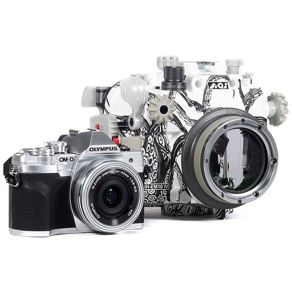 Olympus OM-D E-M10 IV Camera & 14-42mm EZ Lens Kit with Backscatter Octo  Underwater Housing