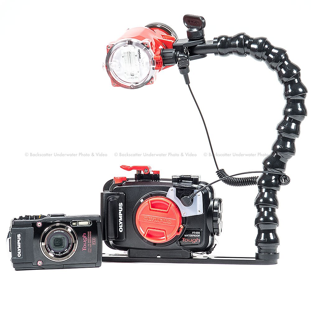 Backscatter Olympus TG4 Camera, Housing and Inon S2000 Strobe Package