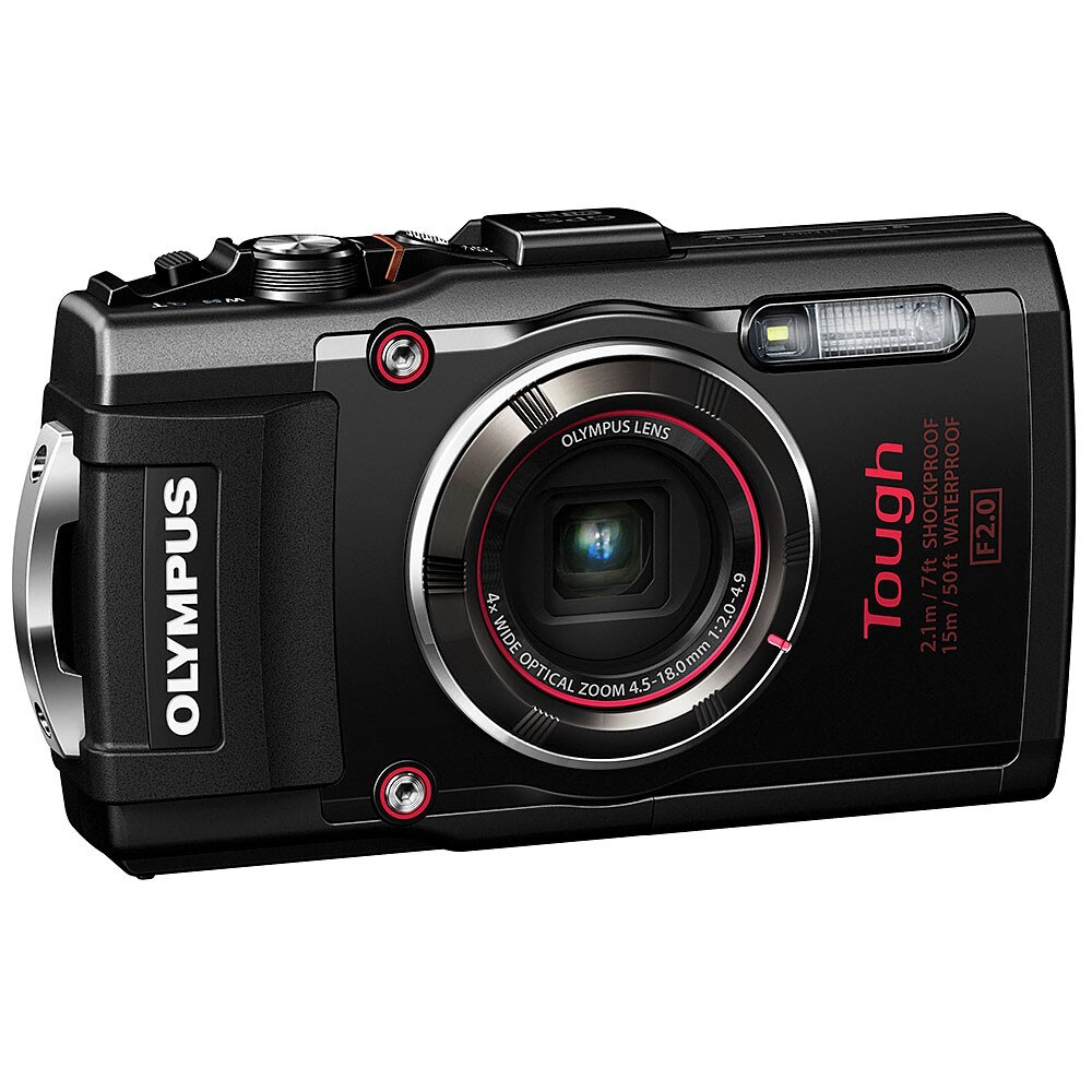 Olympus Tough TG4 iHS Waterproof Compact Camera Black