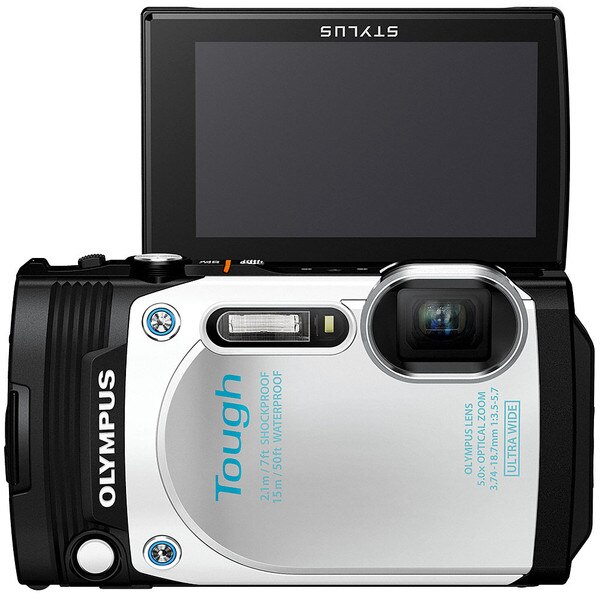 Oude man Koel oorsprong Olympus Tough TG-870 Waterproof Compact Camera - White