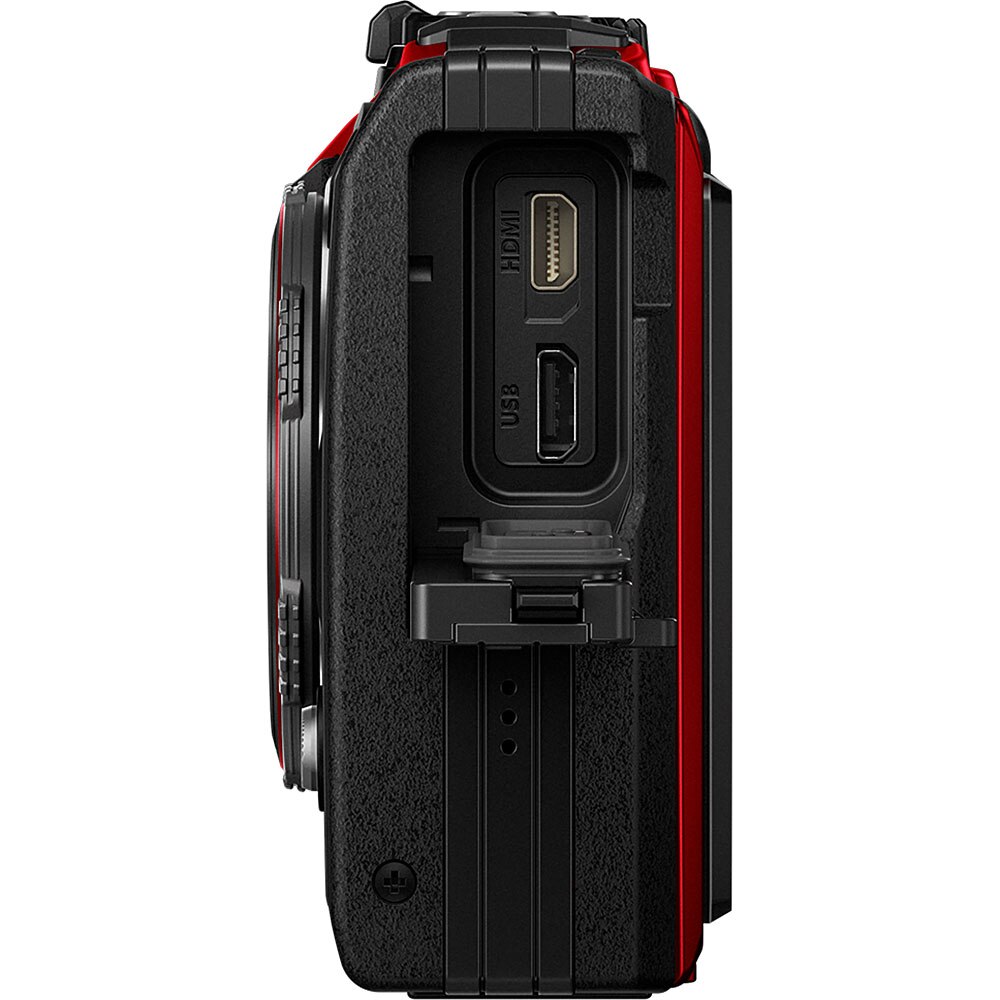 OPEN BOX DISPLAY - Olympus Tough TG-6 Red Camera, LI-92 Spare