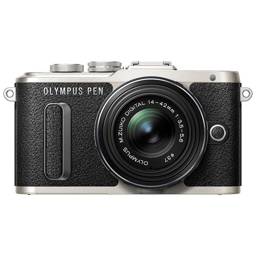 Olympus PEN E-PL8 Mirrorless Camera with 14-42mm II R Lens - Black