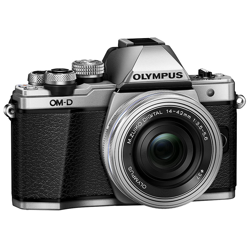 Olympus OM-D E-M10 Mark II Mirrorless Silver Camera with 14-42mm
