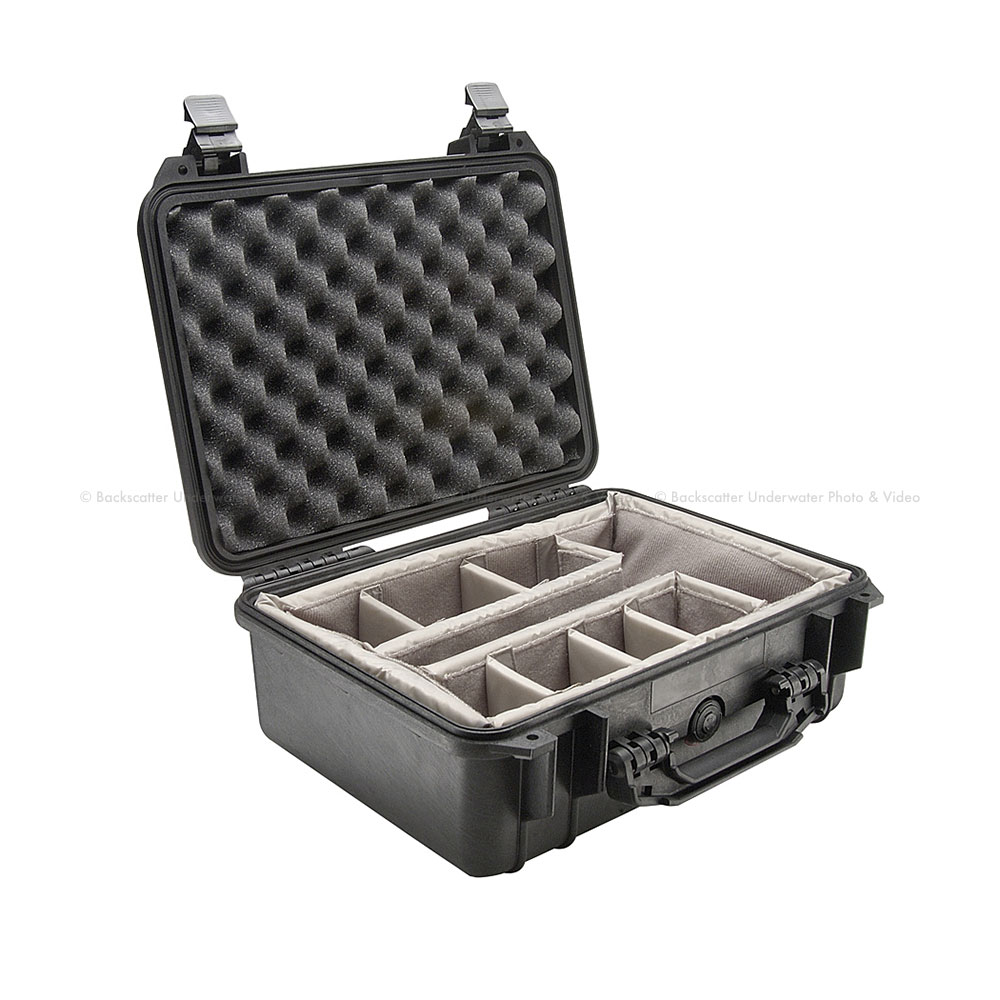Pelican 1450 Case with Padded Velcro Dividers - Backscatter