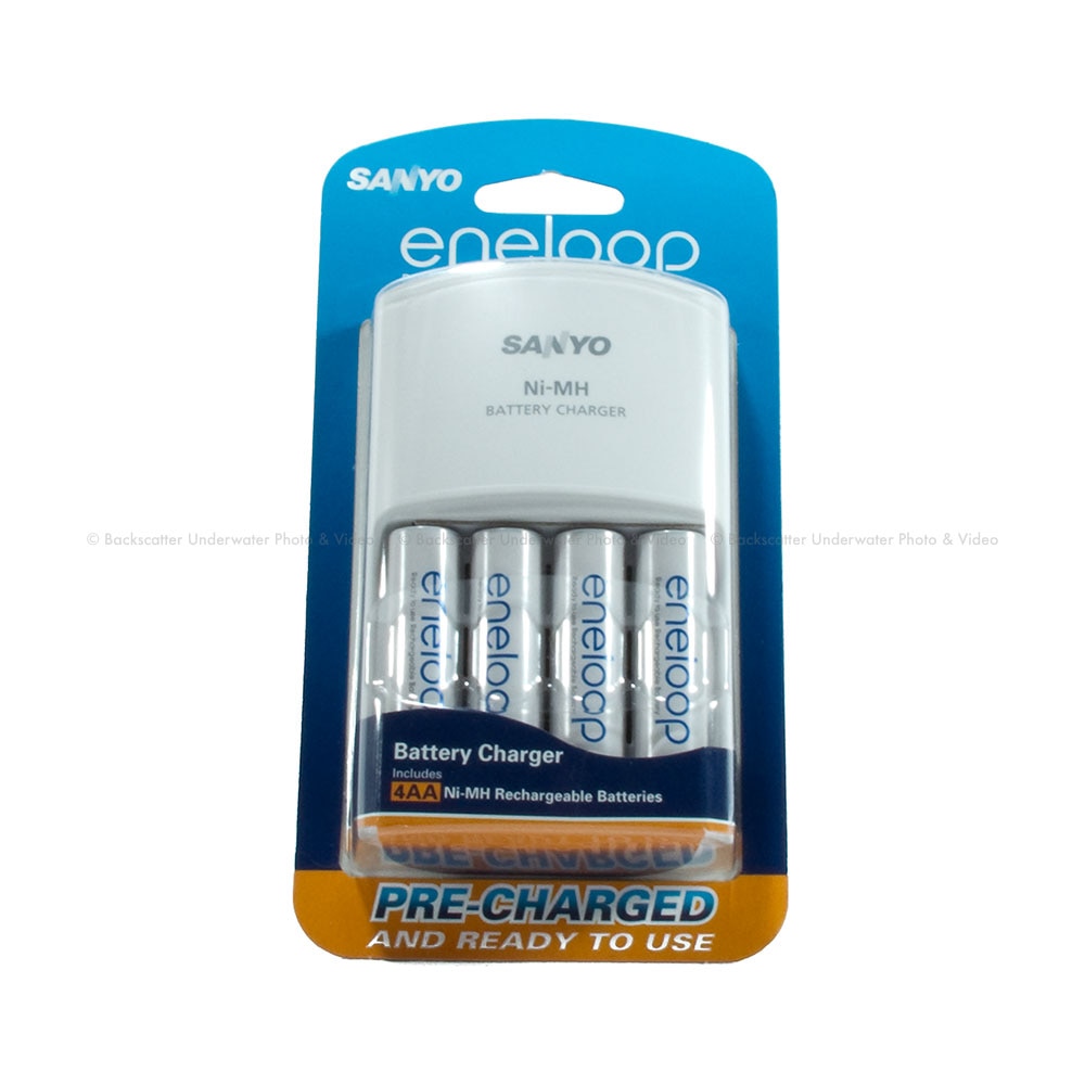 Sanyo Eneloop AA 4-Pack with AC Charger