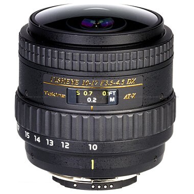 Tokina 10-17mm f3.5/4.5 DX Type II Canon Fisheye Zoom Lens