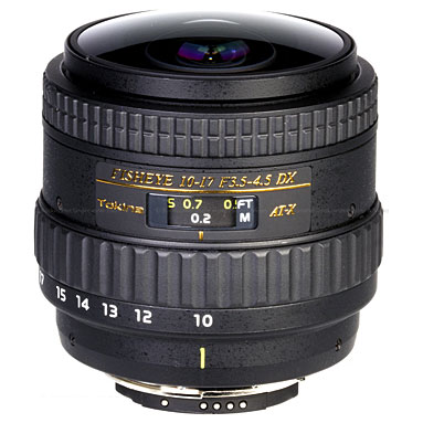 Tokina 10-17mm f3.5/4.5 DX Type II Nikon Fisheye Zoom Lens