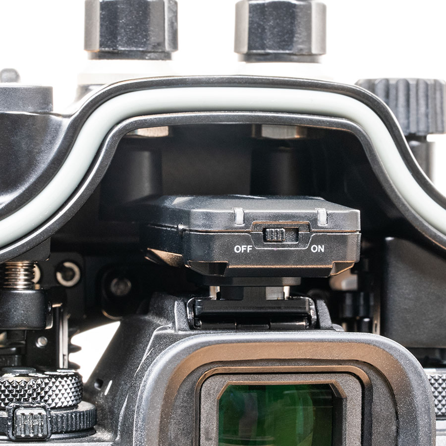 Backscatter TTL Smart Control Flash Trigger - Trigger installed in Nauticam