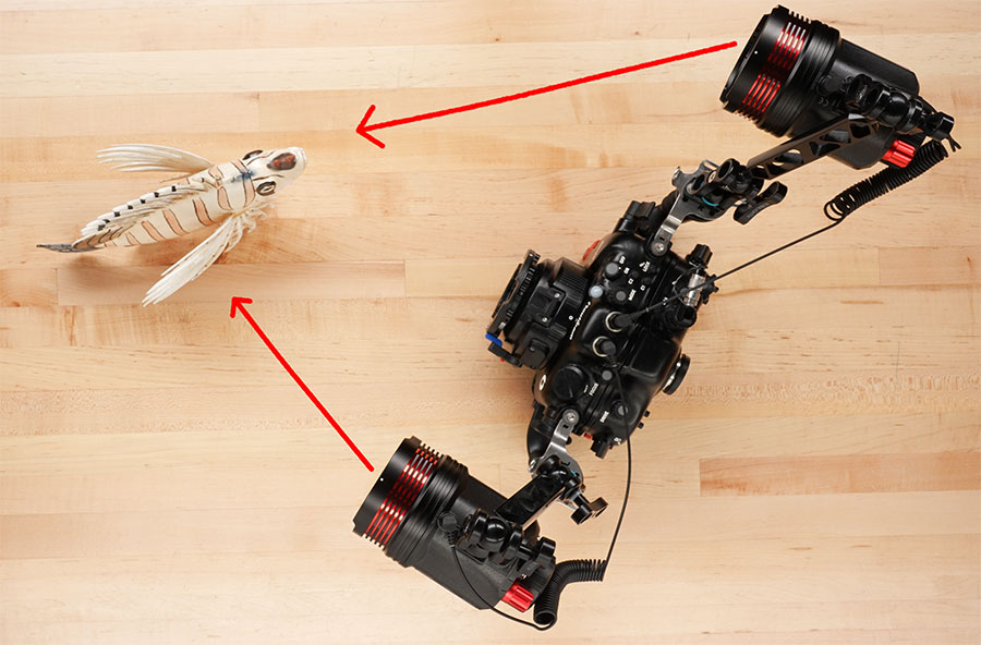 Backscatter TTL Smart Control Flash Trigger - Screenshot of video of strobes at different distances 