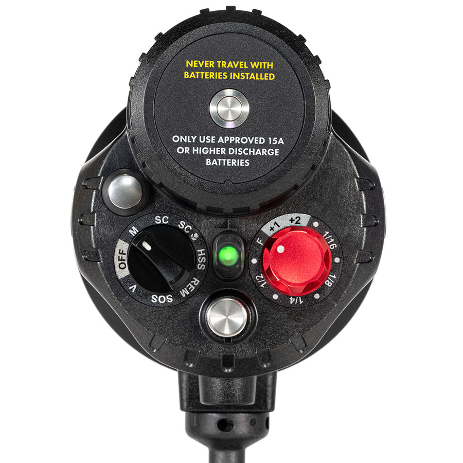 Backscatter Hybrid Flash Underwater Strobe & Video Light Review -  back of strobe