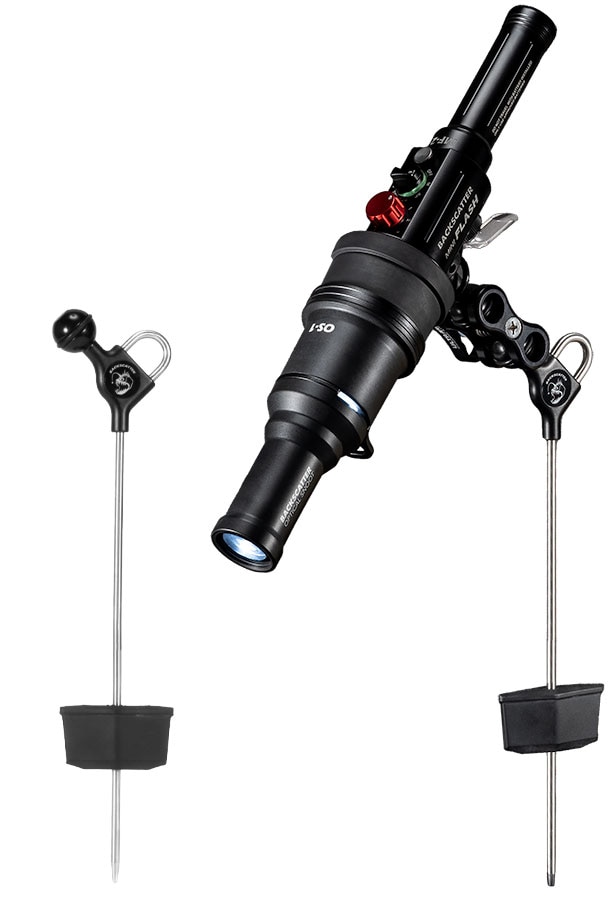 ©Jim Decker - Backscatter Mini Flash 2 Underwater Strobe Review - Remote Lighting Muck Stick