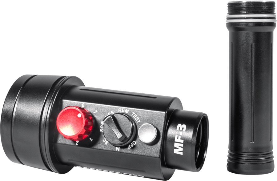 ©Backscatter - Best Underwater Compact Strobe - Backscatter Mini Flash 3 - dual O-ring