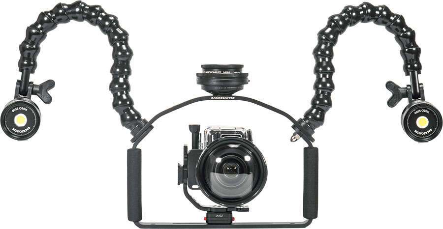 dual 3500 setup on an action camera rig