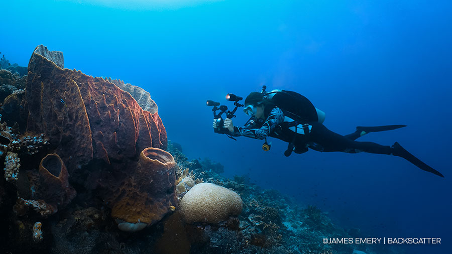 dual 3500 setup on an action camera rig