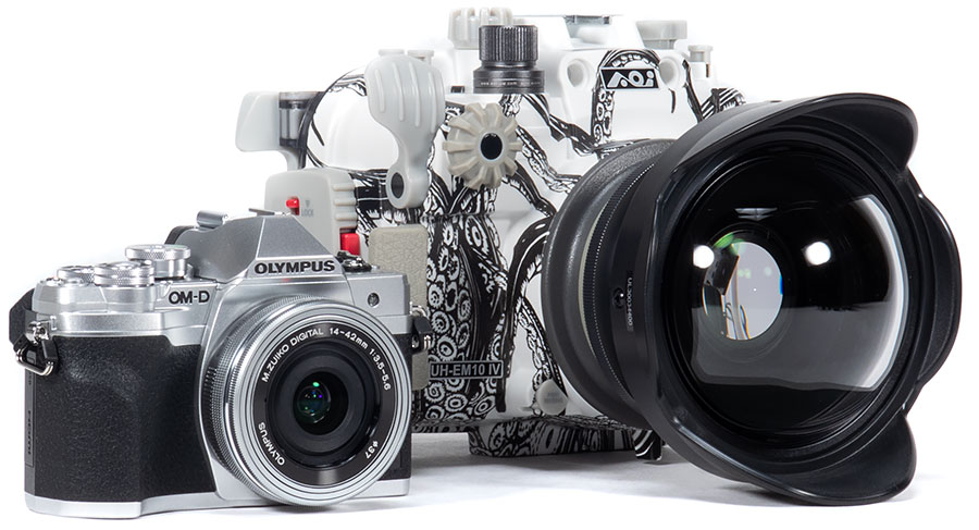 OM-D E-M10 IV Camera & 14-42mm EZ Lens Kit with Backscatter Octo Underwater Housing & Pro Lens Package