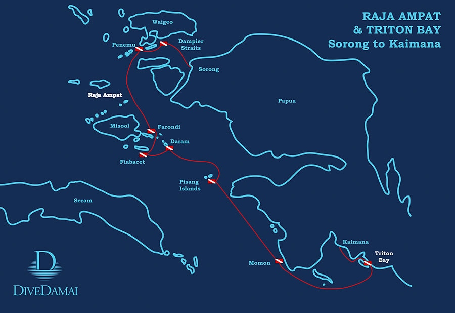 Raja Ampat 2019 Trip Map