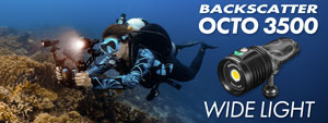 The Best Underwater Action Camera Video Light: Backscatter Octo 3500