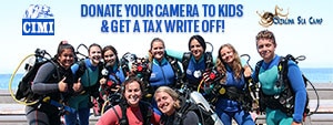 DONATE YOUR USED UNDERWATER CAMERA EQUIPMENT - GET A TAX WRITE OFF!