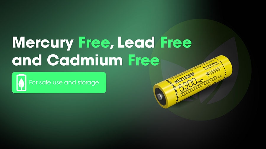 Nitecore NL2153HP 5300mAh Rechargeable 21700 Battery Ingo Graphic 9